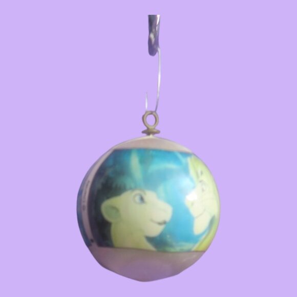 Disney lion king vintage ornament simba nala in blue and cream size one size. - Picture 4 of 7